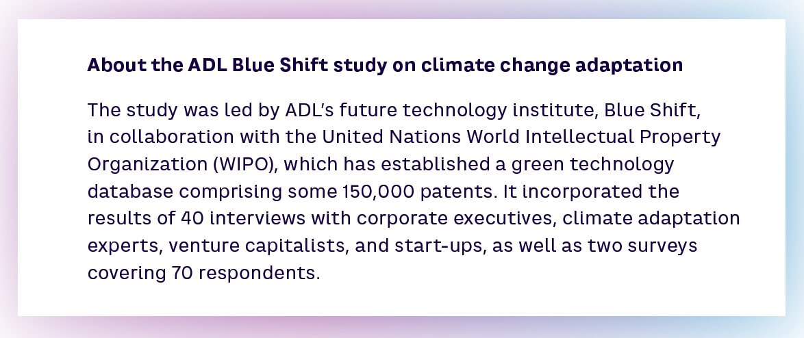 About the ADL Blue Shift study on climate change adaptation