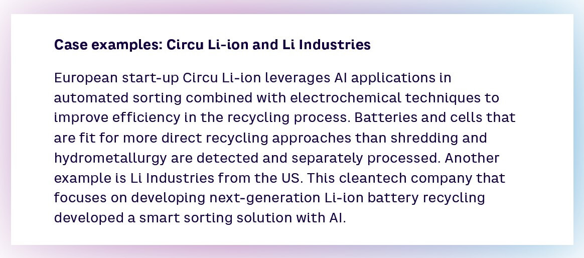 Case examples: Circu Li-ion and Li Industries