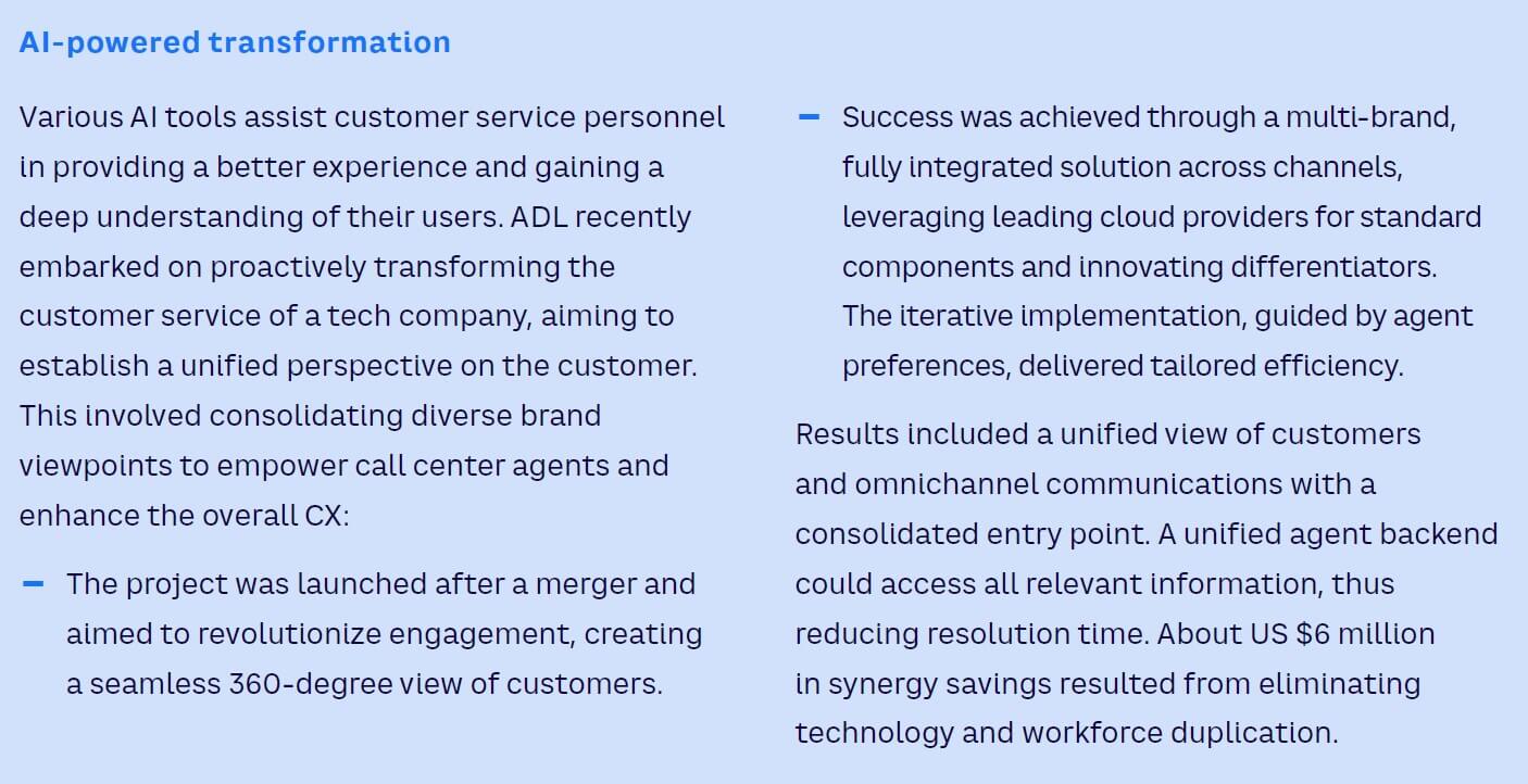 Sidebar Transforming telcos through AI