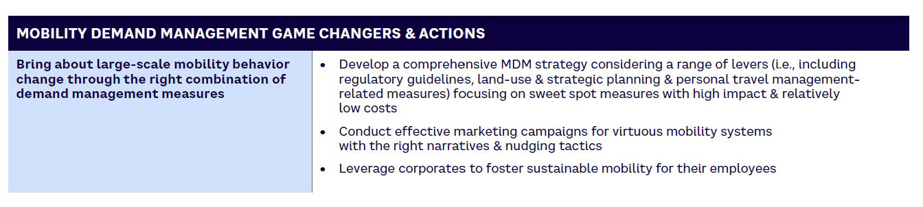 Table 5. Mobility demand management game changers
